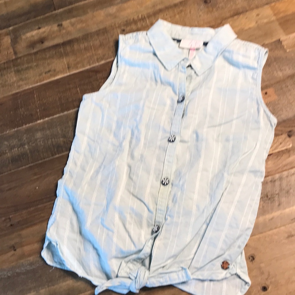 Blue Buttondown Matilda Jane shirt
